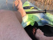 Preview 5 of Risky Kayak Masturbation & Orgasm While Out On The Lake