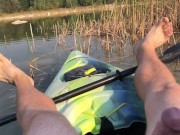 Preview 6 of Risky Kayak Masturbation & Orgasm While Out On The Lake