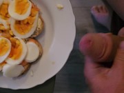 Preview 1 of Cum on eggs favorite breakfast
