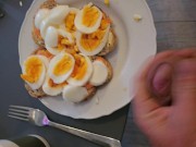 Preview 3 of Cum on eggs favorite breakfast