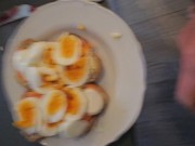 Preview 6 of Cum on eggs favorite breakfast