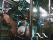 Preview 5 of 3D Movie:Batman fucks Catgirl with his big dick on the subway,part 01