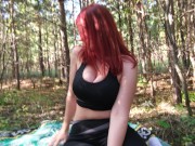 Preview 1 of Got horny while walking in the woods and asked my friend to fuck me - LikaBusy