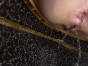Preview 3 of SWEET PUSSY PISSING TO CLOSE-UP!!!