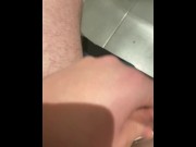 Preview 2 of I wank  in public and at work  cum and then continue to wank