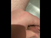 Preview 5 of I wank  in public and at work  cum and then continue to wank