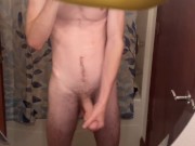 Preview 1 of Step-Brother Jerks Off In The Shower