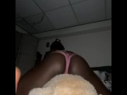 Preview 4 of Humping And Riding Teddy Bear Face Part2 *Pussy Finally Gets Wet* (Busted A Huge Nut)*