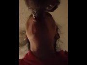 Preview 3 of My boyfriends best friend saw my pornhub wanted to make a video(deep throat)