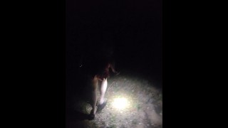 Pee Desperation! STEPSISTER BEGS ME TO TAKE HER PEE AFTER DARK CAMPING! SHE'S SCARED!