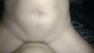 My girlfriend lets me CUM all over her feet while she lays there