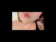 Preview 2 of Japanese Trans girl masturbates and brushes her teeth with semen.