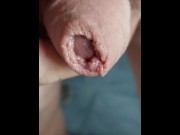 Preview 2 of Closeup view of my Foreskin sliding up and down on my soft cock
