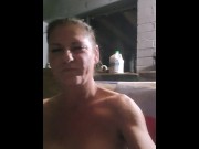 Preview 1 of Topless American Milf Smoking