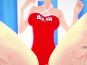 Preview 5 of young Bulma having sex on the beach hentai bikini | Dragon ball | uncensored hentai