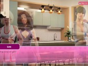 Preview 3 of Foursome with my Girlfriend, StepSis, and Yoga Instructor - "No Cum" - Game: My Lovely Stepsister