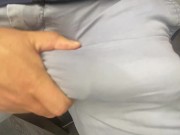 Preview 5 of Wanking my big hard cock and pouring my thick milk on the floor