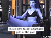 Preview 1 of Overwatch Widowmaker fucked at the gym