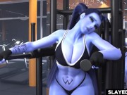 Preview 4 of Overwatch Widowmaker fucked at the gym