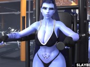 Preview 6 of Overwatch Widowmaker fucked at the gym
