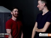 Preview 1 of FamilyCreep - Silverdaddy Principal Fucks Cute Jock Student Hard