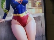 Preview 1 of Mitsuri as Supergirl in Superman costume JIZZTRIBUTE