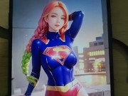 Preview 2 of Mitsuri as Supergirl in Superman costume JIZZTRIBUTE
