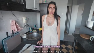 DAY 1 - First Share Bed 🥵 Step son dreams of fuck Step mom, but unexpected to cum inside! 💦