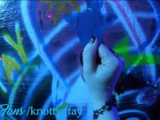 Preview 5 of RAVE THEMED GLORY HOLE EGIRL SOUNDS SUBMISSIVE COCK CUM