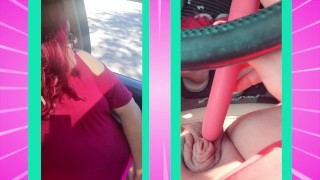 Trans with SMALLEST PENIS EVER Masturbates and Moans Loudly in Public Parking Lot!