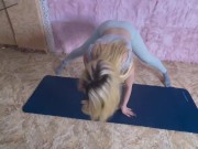 Preview 3 of Yoga, Leggings and dildo ride