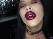 Preview 5 of Lipstick Bimbo Facial While Smoking