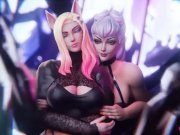 Preview 2 of KDA Ahri and Evelynn Show Special Treatment | Horny Raven Inc