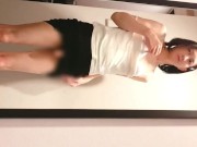 Preview 4 of Japanese crossdresser in bath towel masturbates sexyly