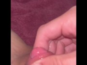 Preview 6 of HUGE clit FTM jerking off