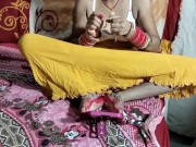 Preview 2 of Indian Village newly married cauple pissing on bed room fuck