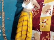 Preview 4 of Indian Village newly married cauple pissing on bed room fuck