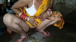 Indian Village newly married cauple pissing on bed room fuck