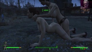 Model Gets Full Body Tatoo and Threesome Orgasm | Fallout 4 Sex Mod Nuka Ride