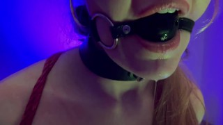 Girlfriend Cosplay Rem Blindfolded got Hard Blowjob and Cumshot Straight in the Mouth