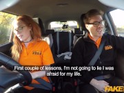 Preview 5 of Fake Driving Instructor fucks his cute ginger teen student in the car and gives her a creampie