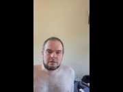 Preview 1 of Hairy man masturbating and cumming hard and quick