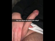 Preview 5 of My Girlfriend fucks a Stranger in Public Beach Shower! POV Snapchat Cuckold