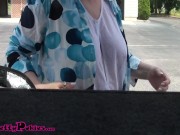 Preview 5 of Pretty Pokies Milf at the Car Wash wearing very sheer tee
