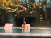 Preview 2 of Sexy Ukrainian Lifeguard Julia Graff Save Cocks on Bali