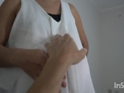 Preview 5 of My pregnant physiotherapist tells me about her husband again, I can't resist so after a few min ...