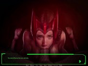 Preview 1 of Scarlet Witch gets Drizzle In Cum - All Scarlet Witch Wanda Scenes - Behind The Doom
