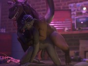 Preview 2 of Trans Furry gets fuck HARD by snake