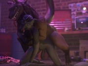 Preview 4 of Trans Furry gets fuck HARD by snake