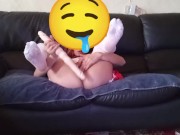 Preview 6 of Hot young assistant fucks her ass with her giant dildos